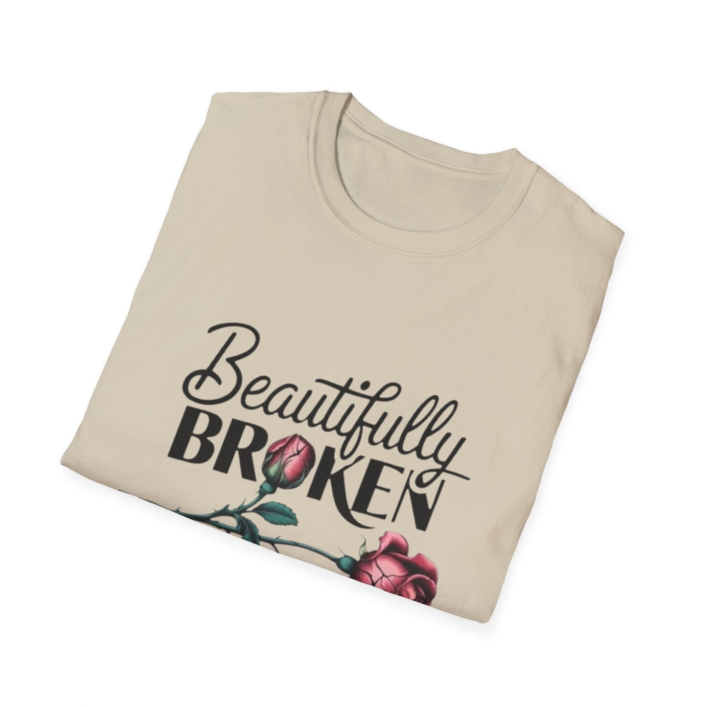 Beautifully Broken T-Shirt Printify T-Shirt Rhythm & Drip Apparel