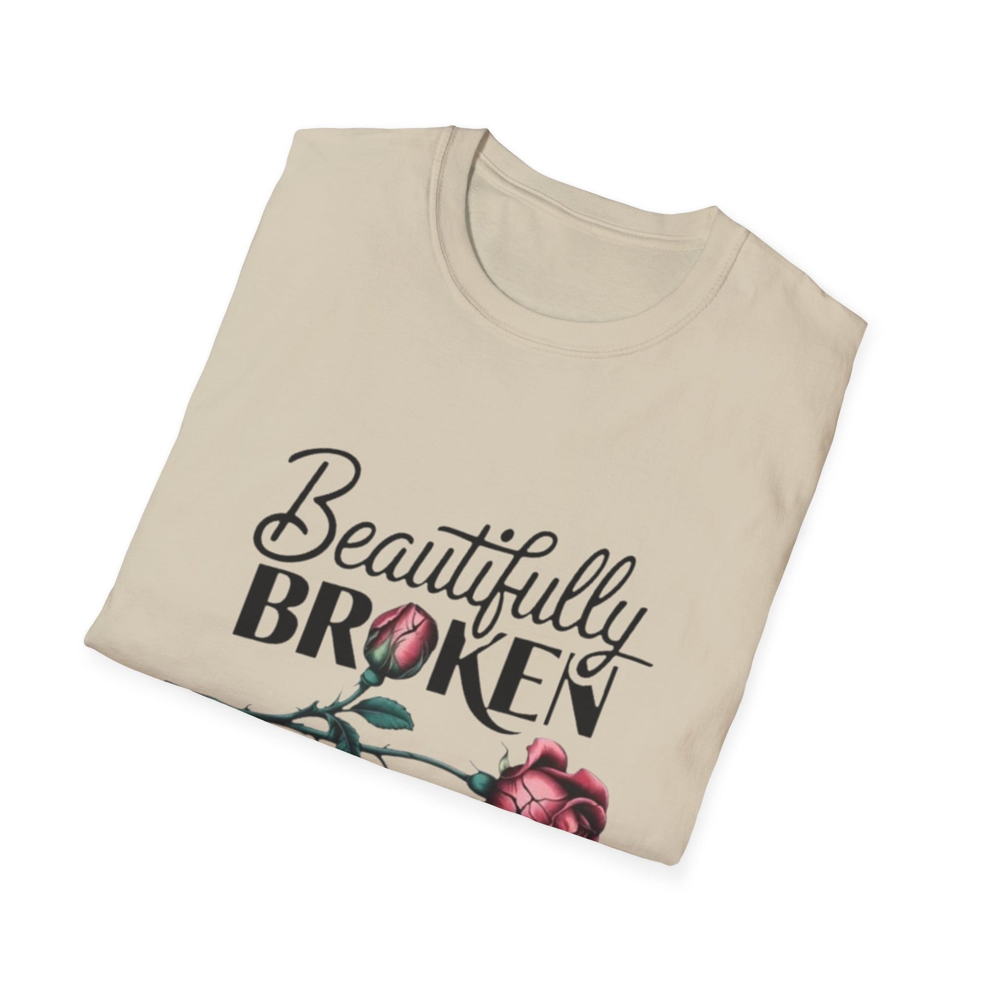 Beautifully Broken T-Shirt Printify T-Shirt Rhythm & Drip Apparel