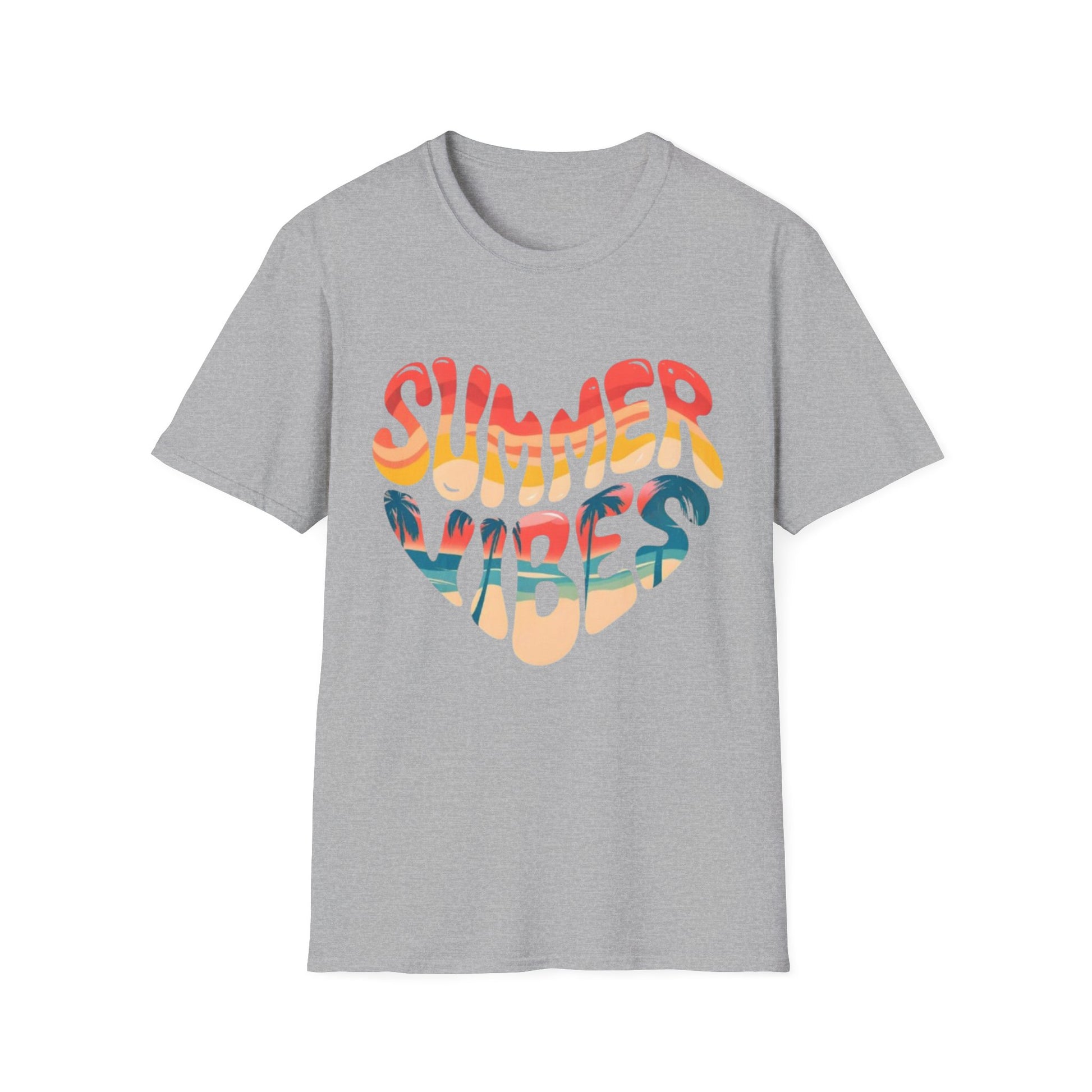 Summer- Summer Vibes T-Shirt Sport Grey Printify T-Shirt Rhythm & Drip Apparel