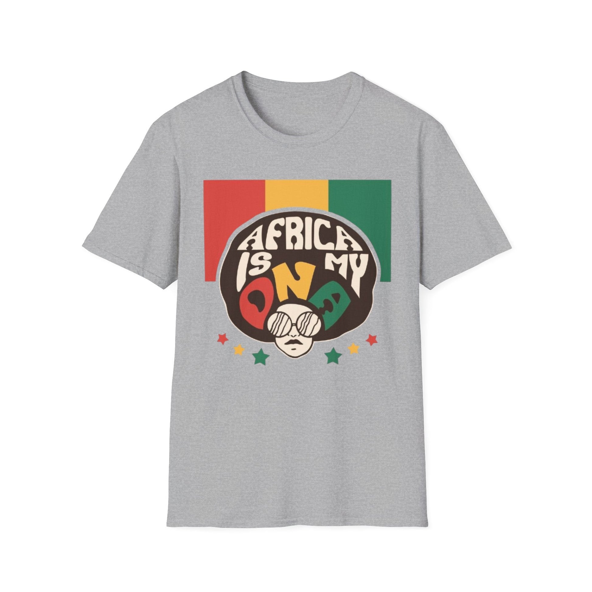 Africa Is My DNA T-Shirt Sport Grey Printify T-Shirt Rhythm & Drip Apparel