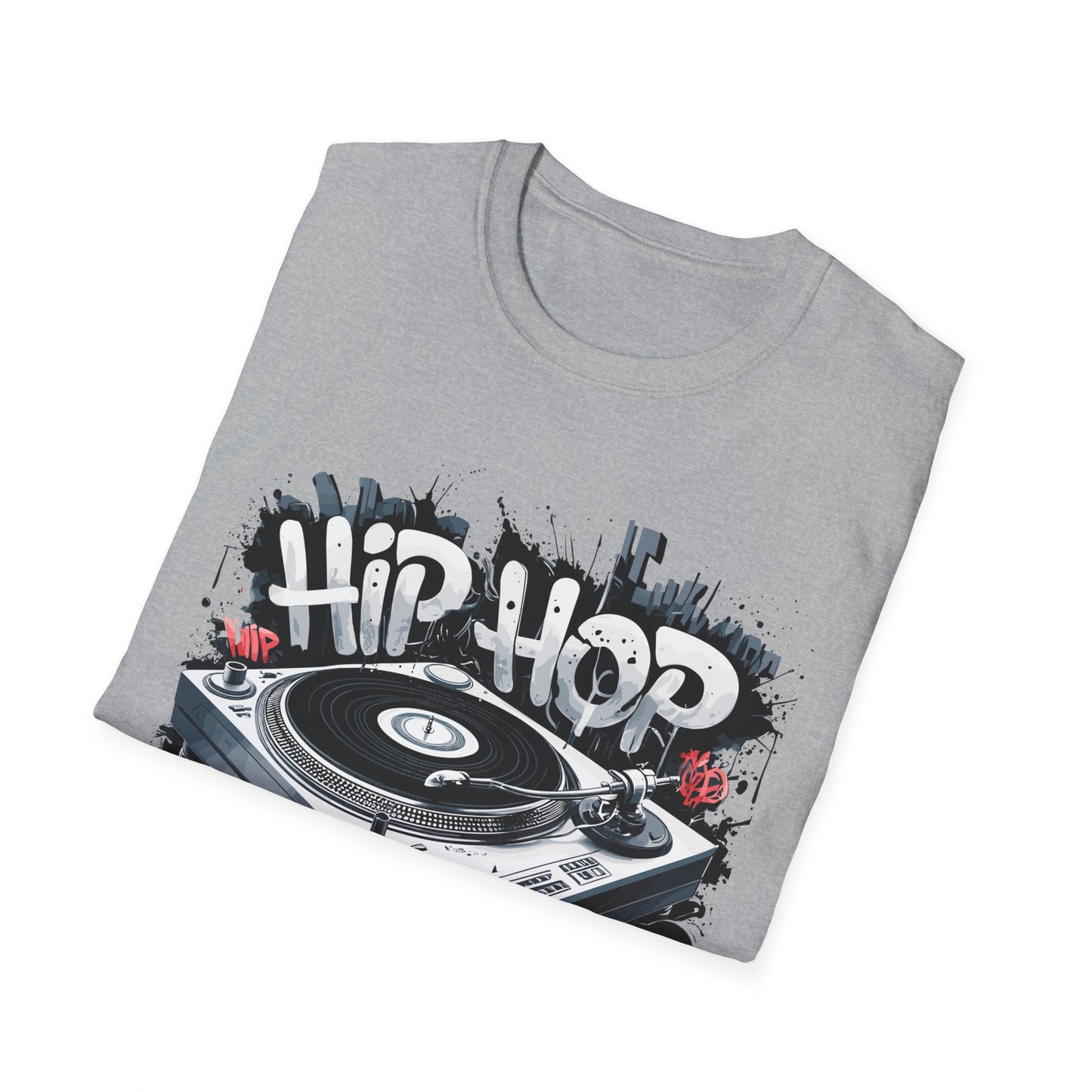 Hip Hop Turntable T-Shirt Printify T-Shirt Rhythm & Drip Apparel