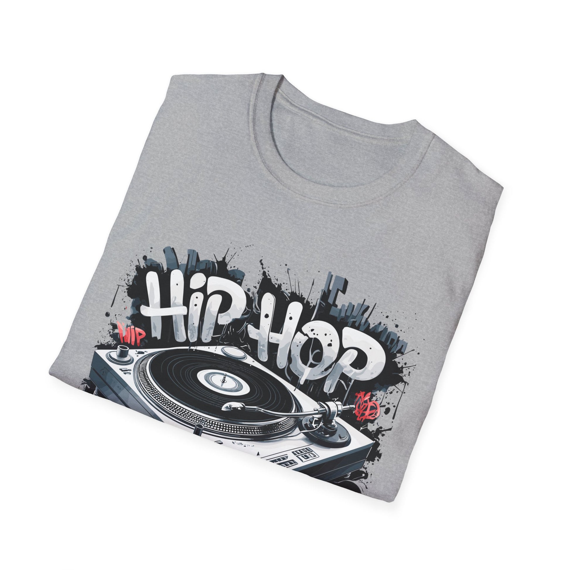 Hip Hop Turntable T-Shirt Printify T-Shirt Rhythm & Drip Apparel