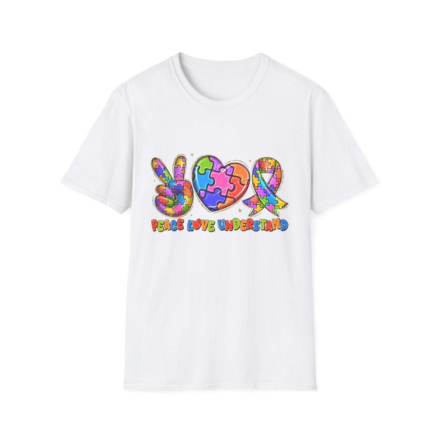 Autism Awareness T-Shirt White Printify T-Shirt Rhythm & Drip Apparel