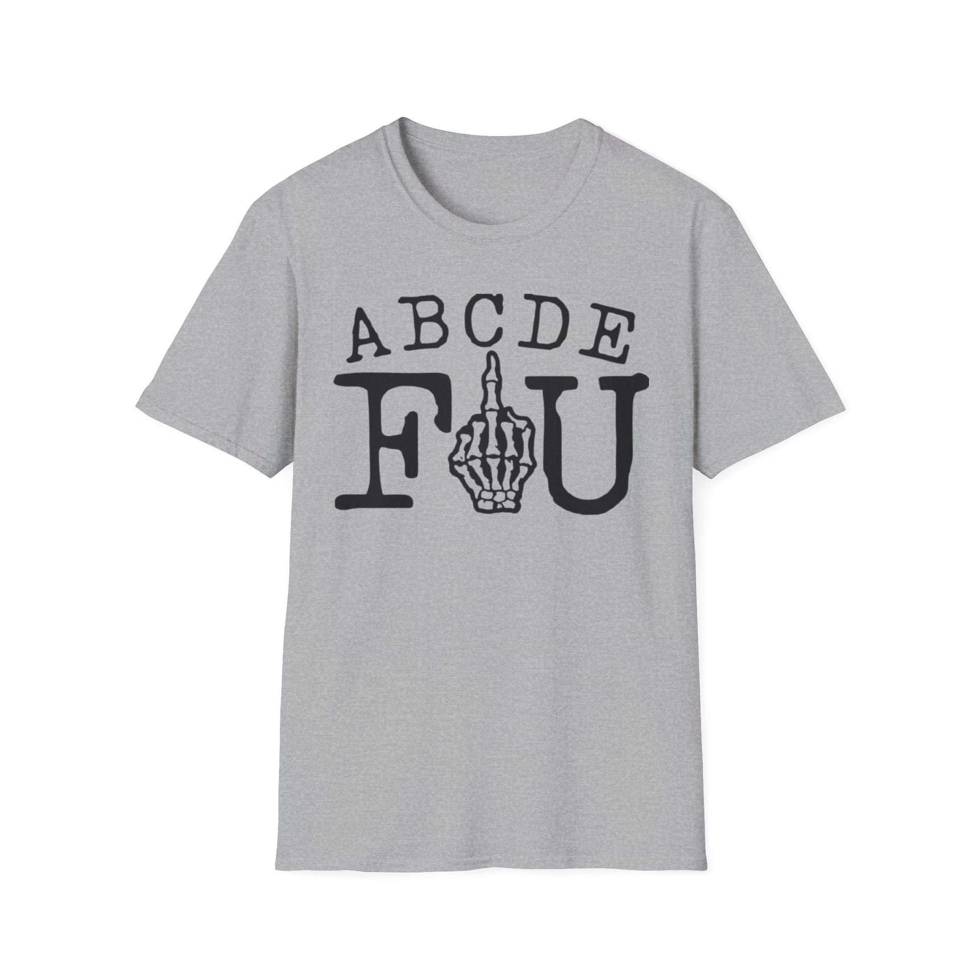 ABCDEFU T-Shirt Sport Grey Printify T-Shirt Rhythm & Drip Apparel