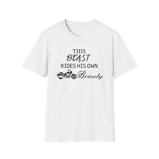 Biker Dude T-Shirt White Printify T-Shirt Rhythm & Drip Apparel