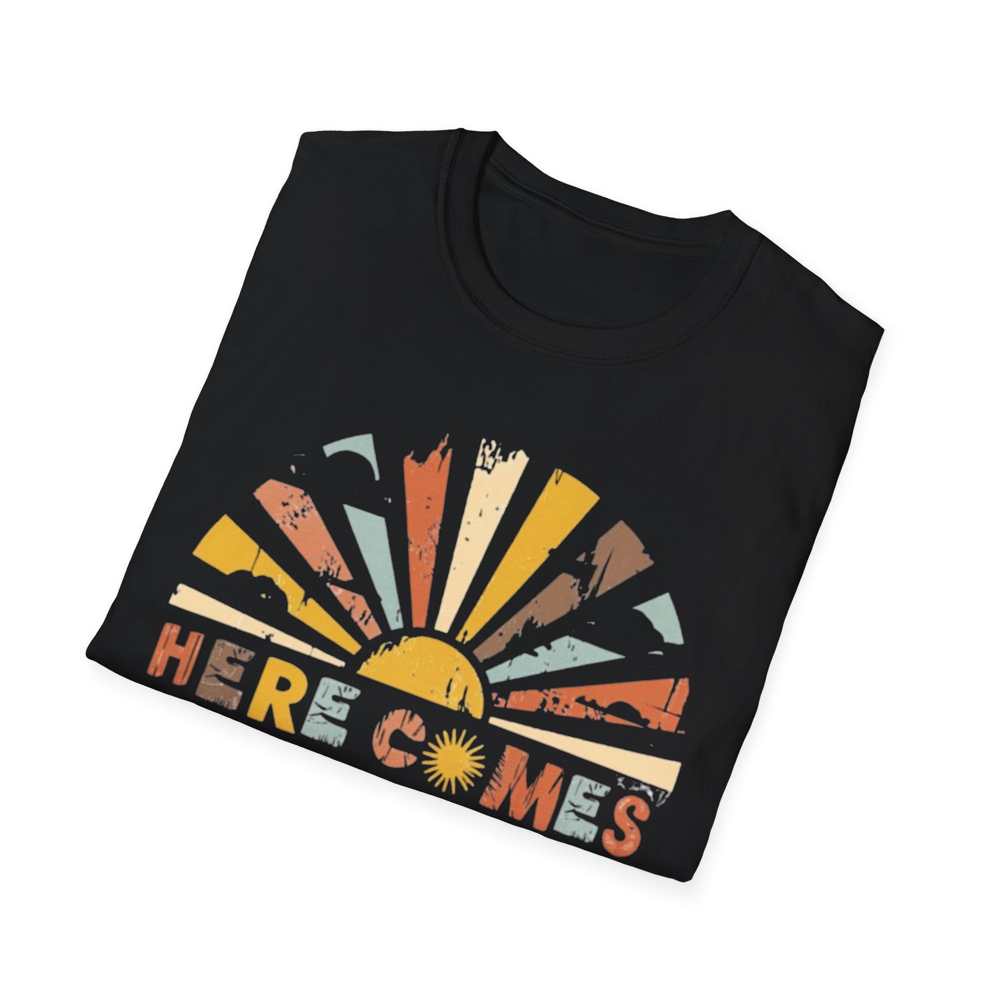 Summer- Here Comes the Sun T-Shirt Printify T-Shirt Rhythm & Drip Apparel