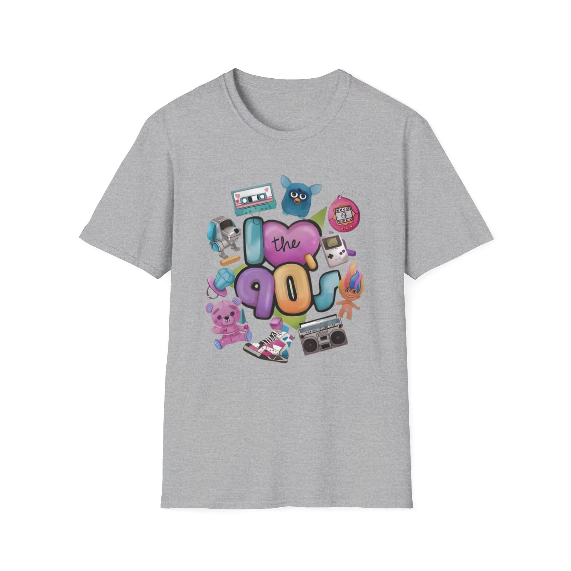 90s I Love the 90s Graphic Tee Sport Grey Printify T-Shirt Rhythm & Drip Apparel