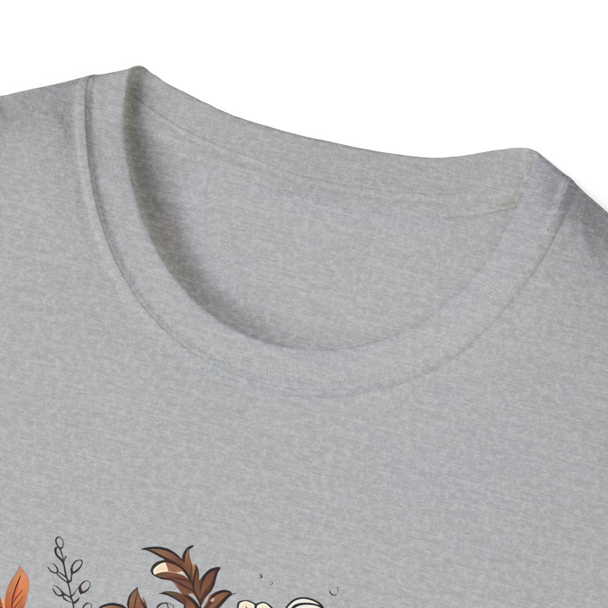 Autumn Ghost Unisex T-Shirt, Fall Apparel, Halloween Tee, Cute Pumpkin Shirt, Cozy Fall Fashion, Gift Idea for Halloween Lovers Printify T-Shirt Rhythm & Drip Apparel