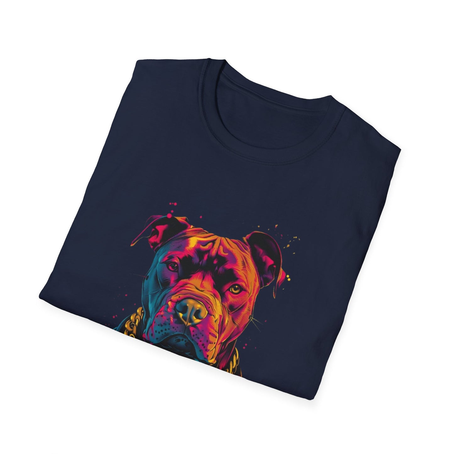 Vibrant Pitbull Graphic T-Shirt Printify T-Shirt Rhythm & Drip Apparel