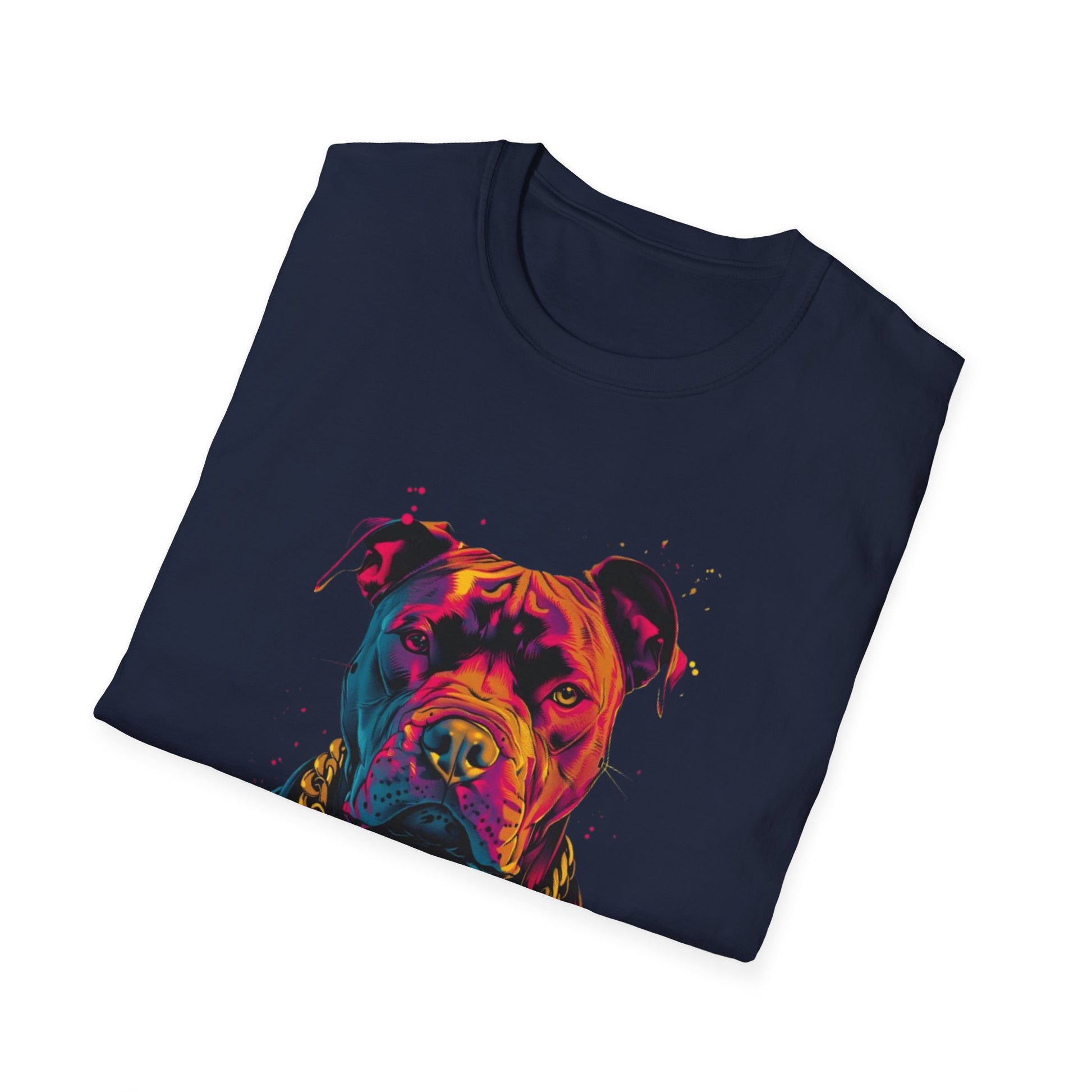 Vibrant Pitbull Graphic T-Shirt Printify T-Shirt Rhythm & Drip Apparel