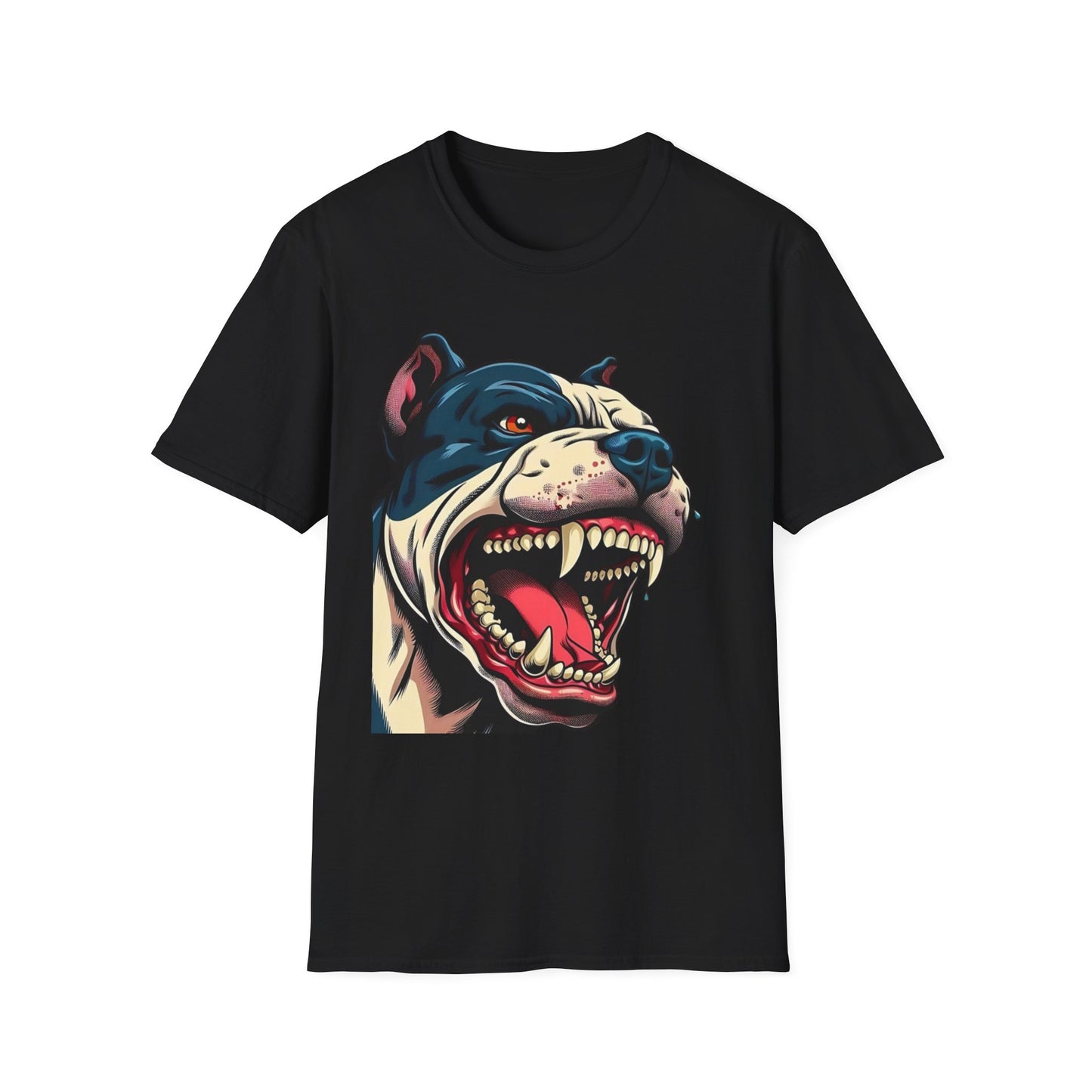 Fierce Pitbull Graphic Tee Black Printify T-Shirt Rhythm & Drip Apparel