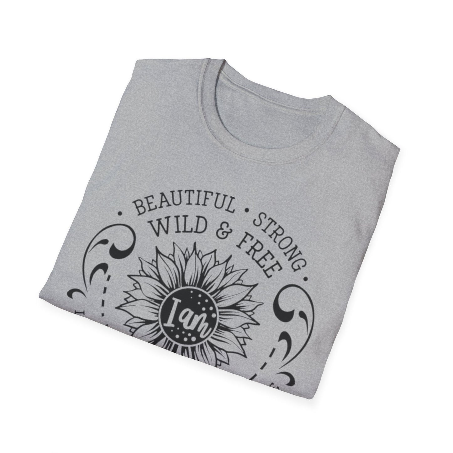 Beautiful, Strong, Wild & Free Printify T-Shirt Rhythm & Drip Apparel