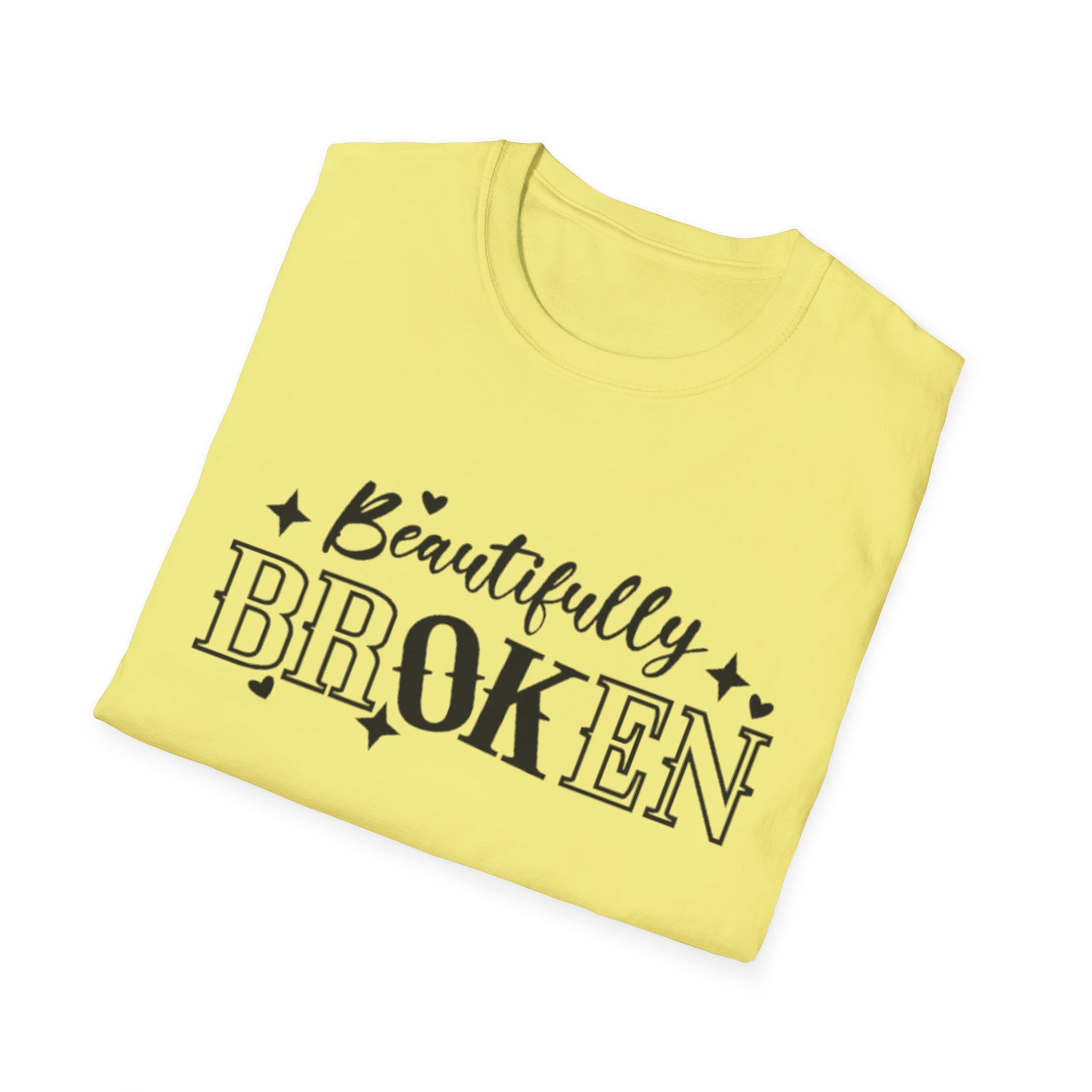 Beautifully Broken T-Shirt Printify T-Shirt Rhythm & Drip Apparel