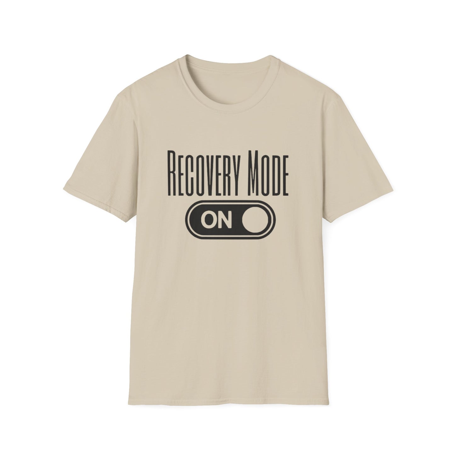 Addiction- Recovery Mode T-Shirt Sand Printify T-Shirt Rhythm & Drip Apparel