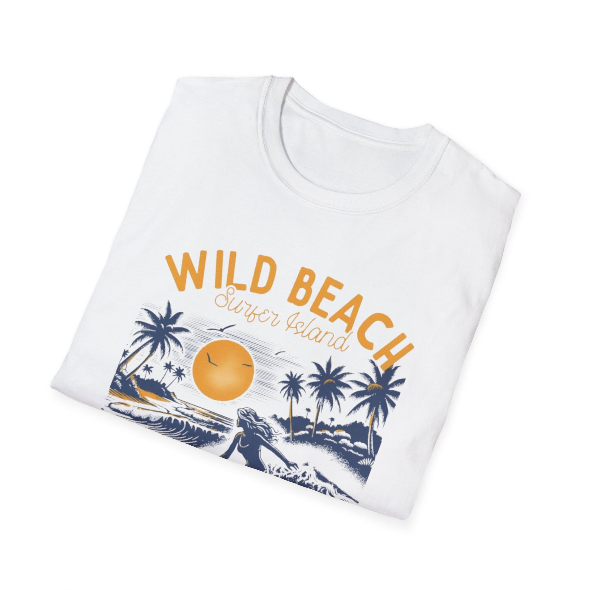Summer- Wild Beach Surfing T-Shirt Printify T-Shirt Rhythm & Drip Apparel
