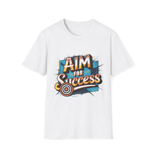 Aim for Success T-Shirt White Printify T-Shirt Rhythm & Drip Apparel
