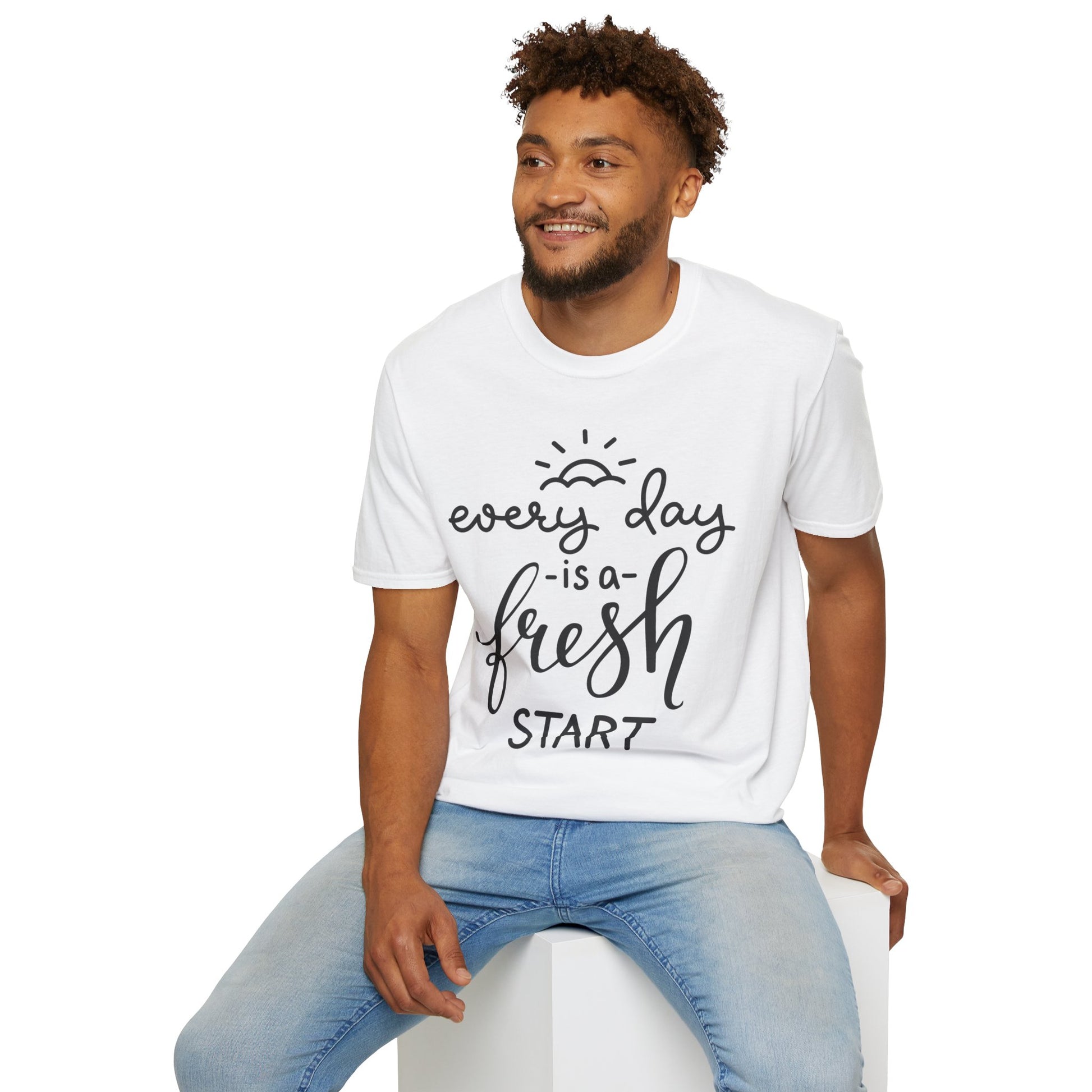 Every Day is a Fresh Start Unisex Softstyle T-Shirt - Rhythm & Drip