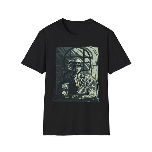 Vintage-Inspired Gangster T-Shirt Black Printify T-Shirt Rhythm & Drip Apparel