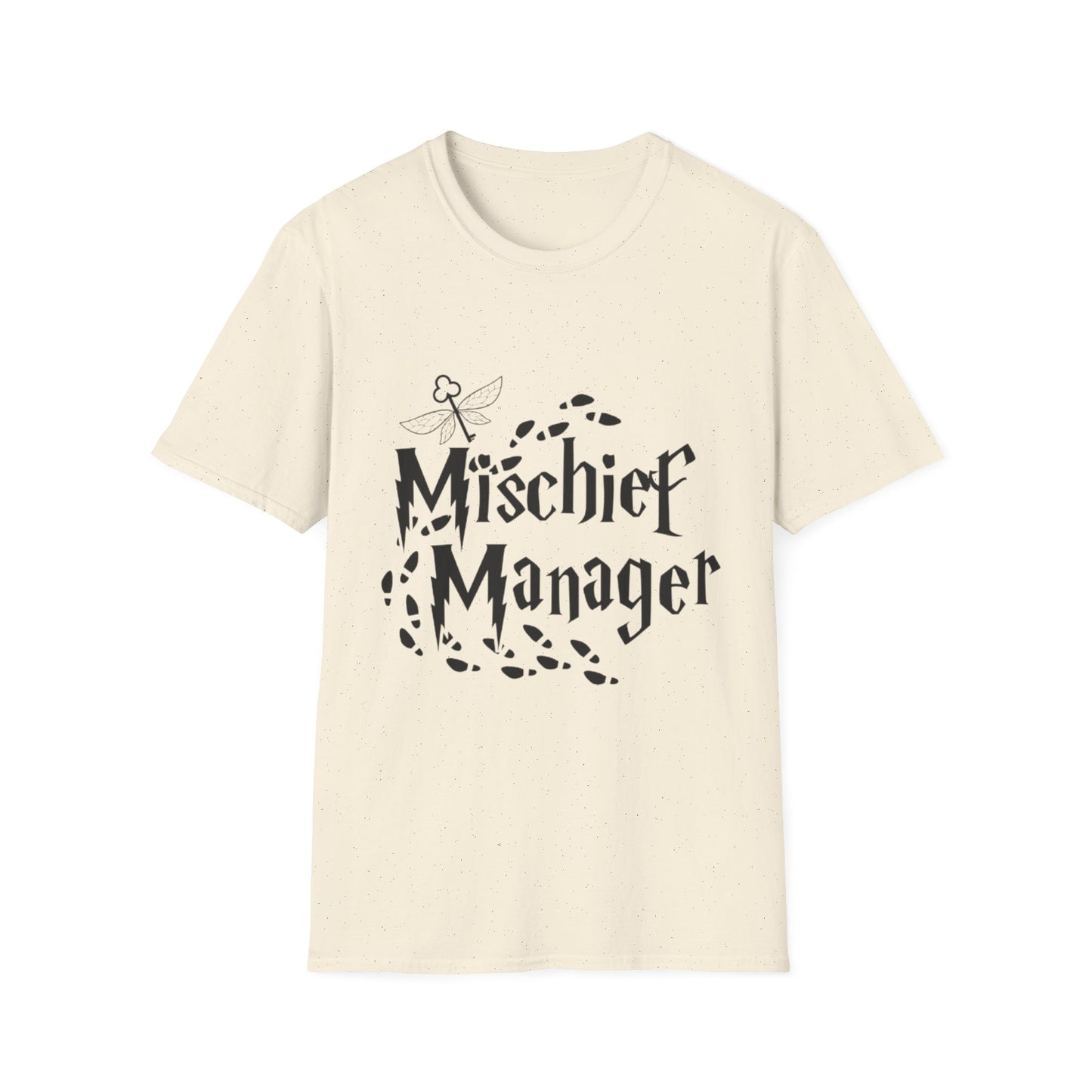 Mischief Manager Unisex Softstyle T-Shirt - Playful and Trendy Statement Tee