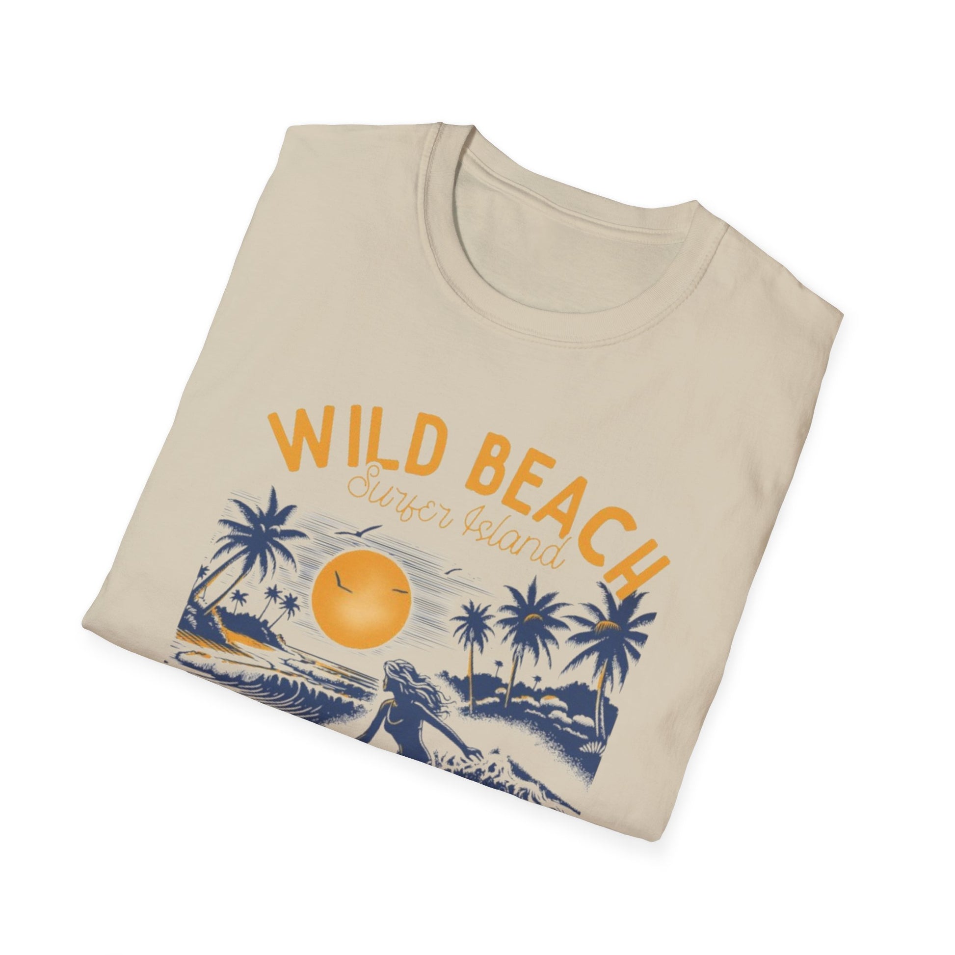 Summer- Wild Beach Surfing T-Shirt Printify T-Shirt Rhythm & Drip Apparel