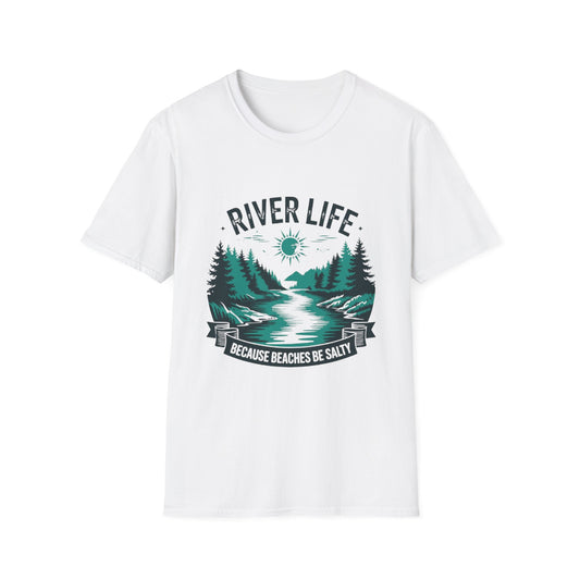 Summer- River Life Graphic T-Shirt White Printify T-Shirt Rhythm & Drip Apparel