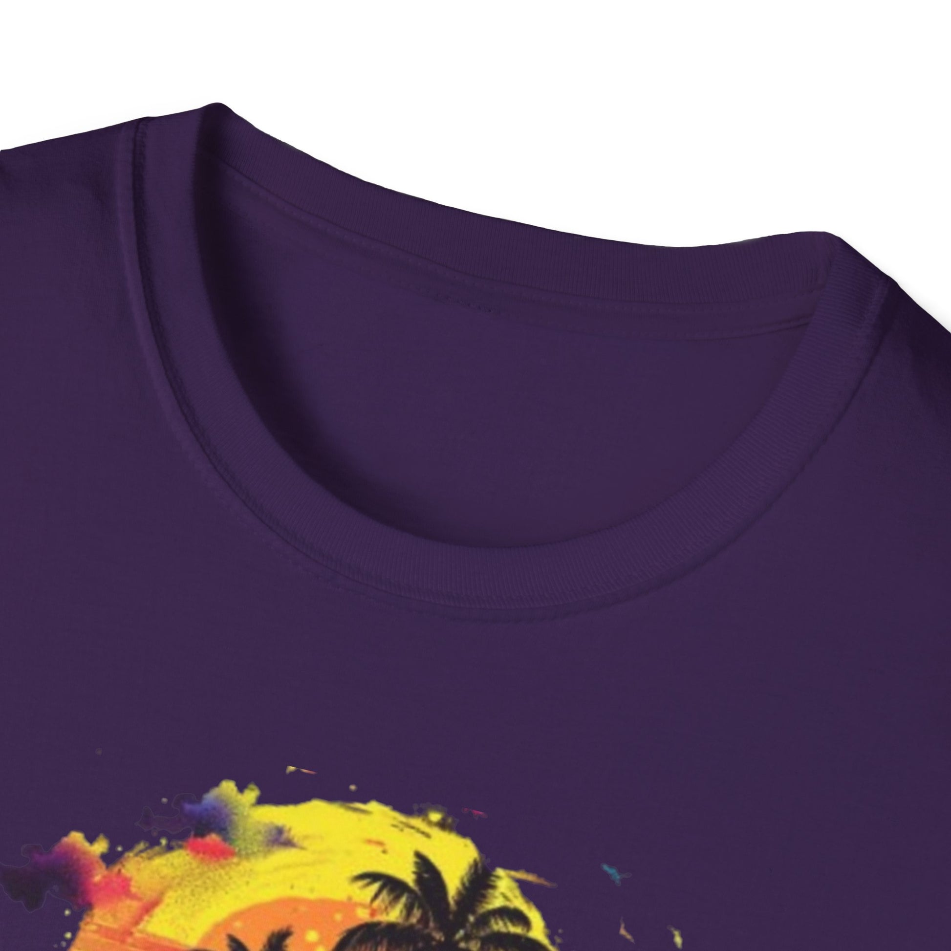 Vibrant Tropical Sunset T-Shirt Printify T-Shirt Rhythm & Drip Apparel