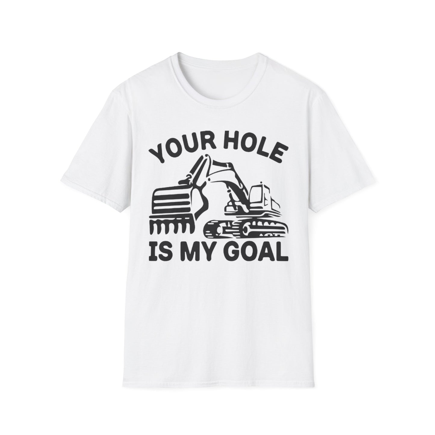 Your Hole Is My Goal T-Shirt White Printify T-Shirt Rhythm & Drip Apparel
