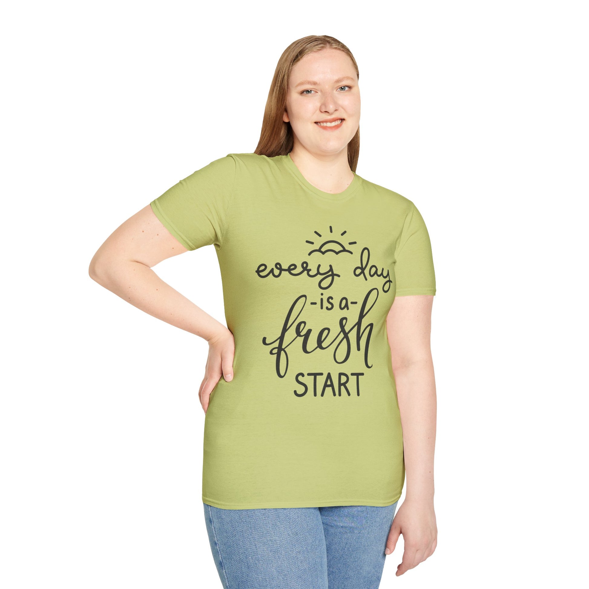 Every Day is a Fresh Start Unisex Softstyle T-Shirt - Rhythm & Drip