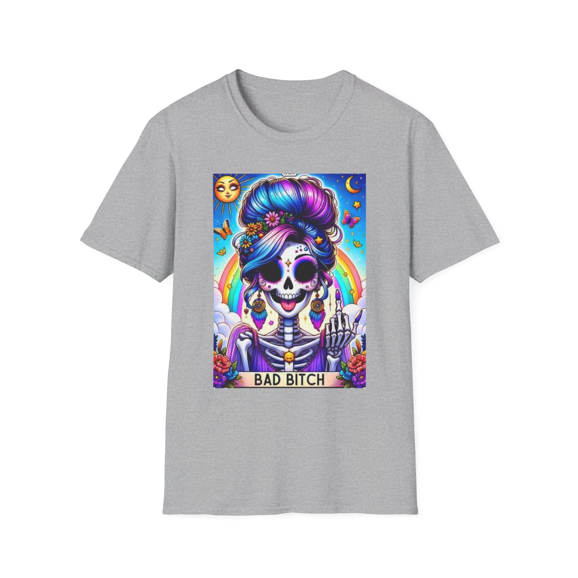 Bad Bitch- Tarot T-Shirt Sport Grey Printify T-Shirt Rhythm & Drip Apparel