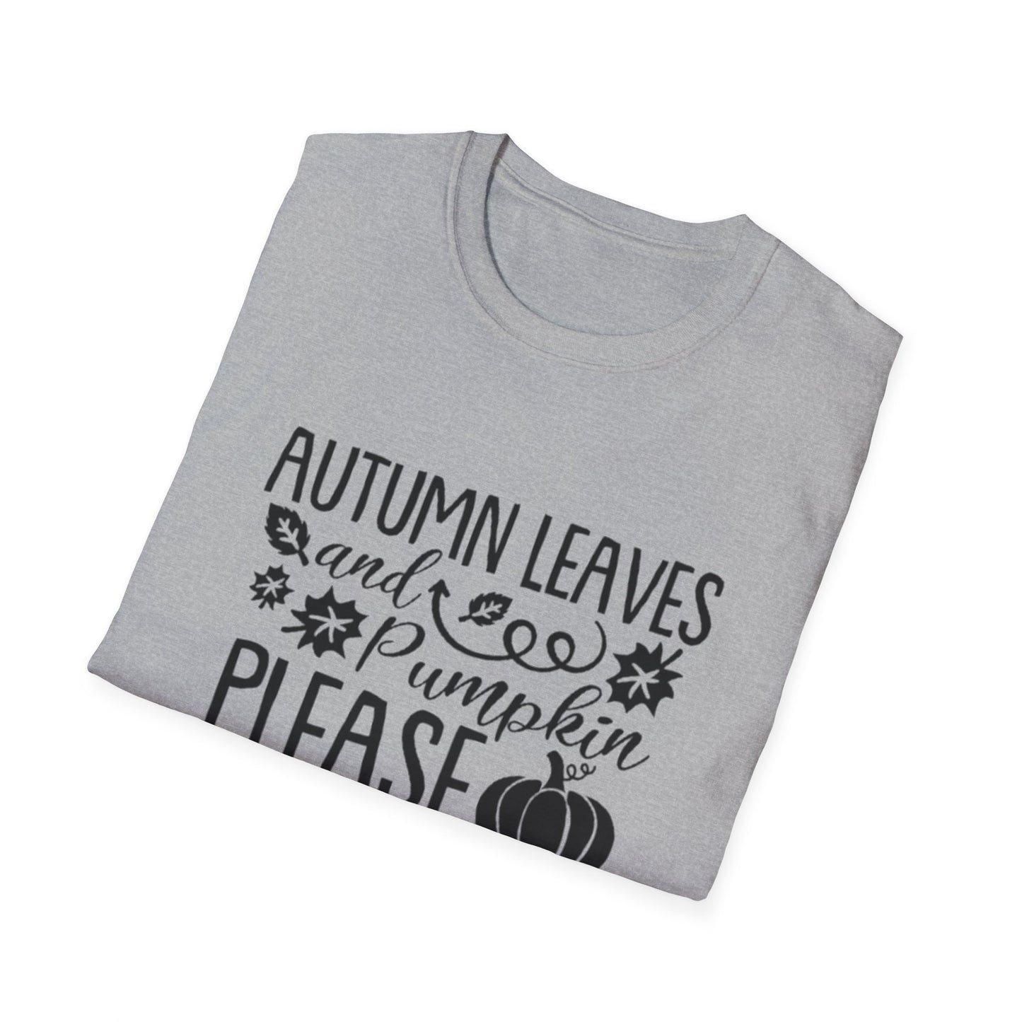 Fall- Autumn Leaves and Pumpkin T-Shirt Printify T-Shirt Rhythm & Drip Apparel