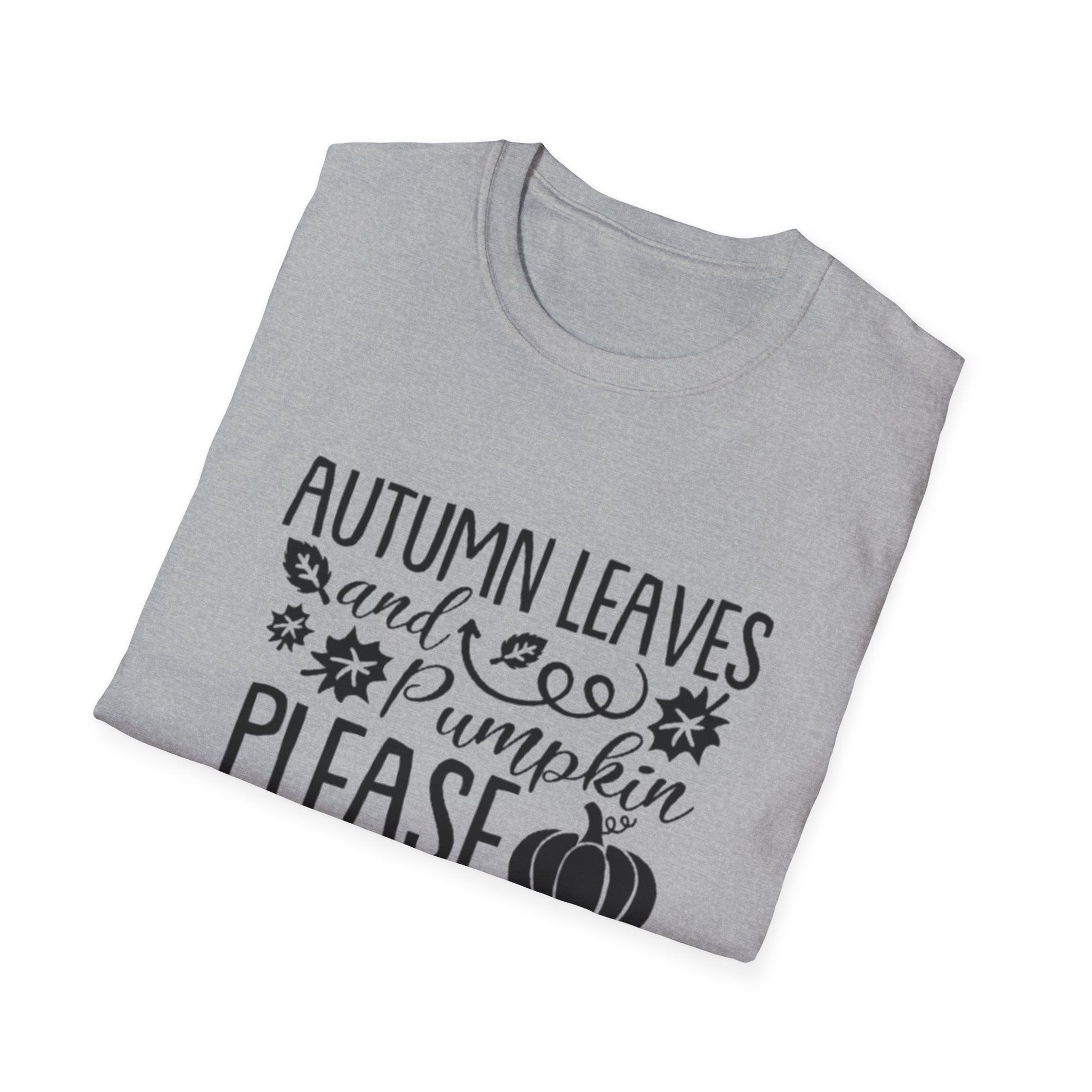 Fall- Autumn Leaves and Pumpkin T-Shirt Printify T-Shirt Rhythm & Drip Apparel