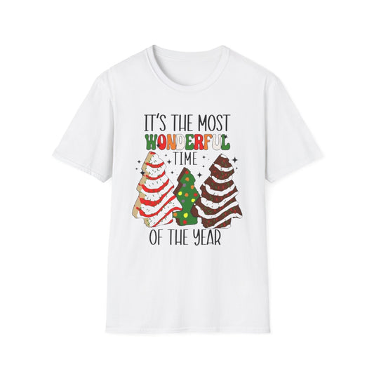 Winter- The Most Wonderful time Of The Year White Printify T-Shirt Rhythm & Drip Apparel