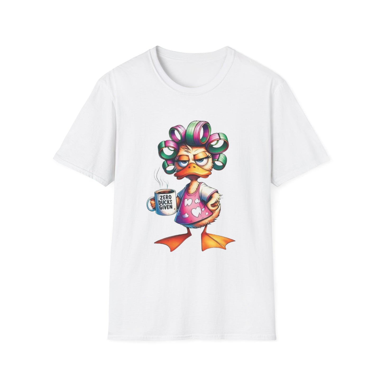 Zero Ducks Given T-Shirt White Printify T-Shirt Rhythm & Drip Apparel