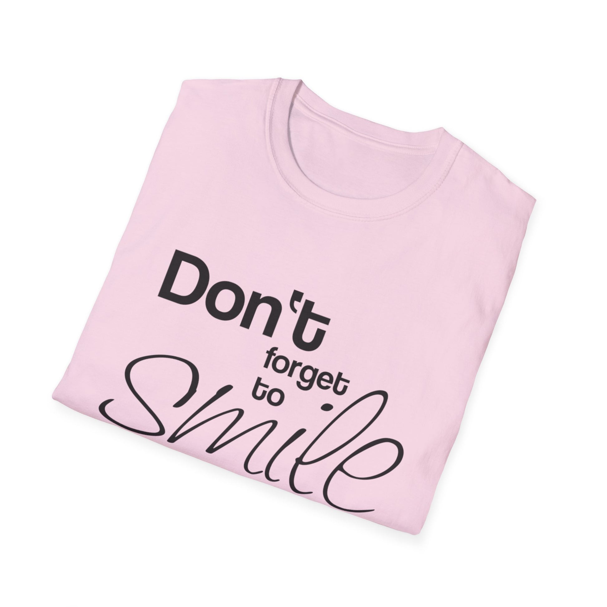 Inspirational Quote Unisex T-Shirt – "Don't Forget to Smile" - Rhythm & Drip