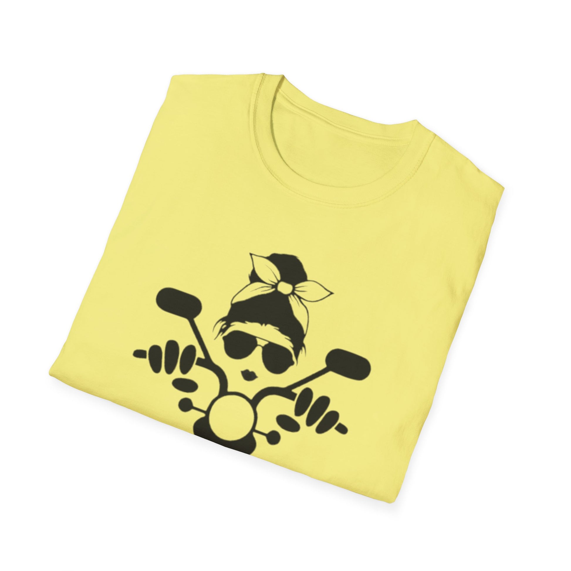 Biker Girl T-Shirt Printify T-Shirt Rhythm & Drip Apparel