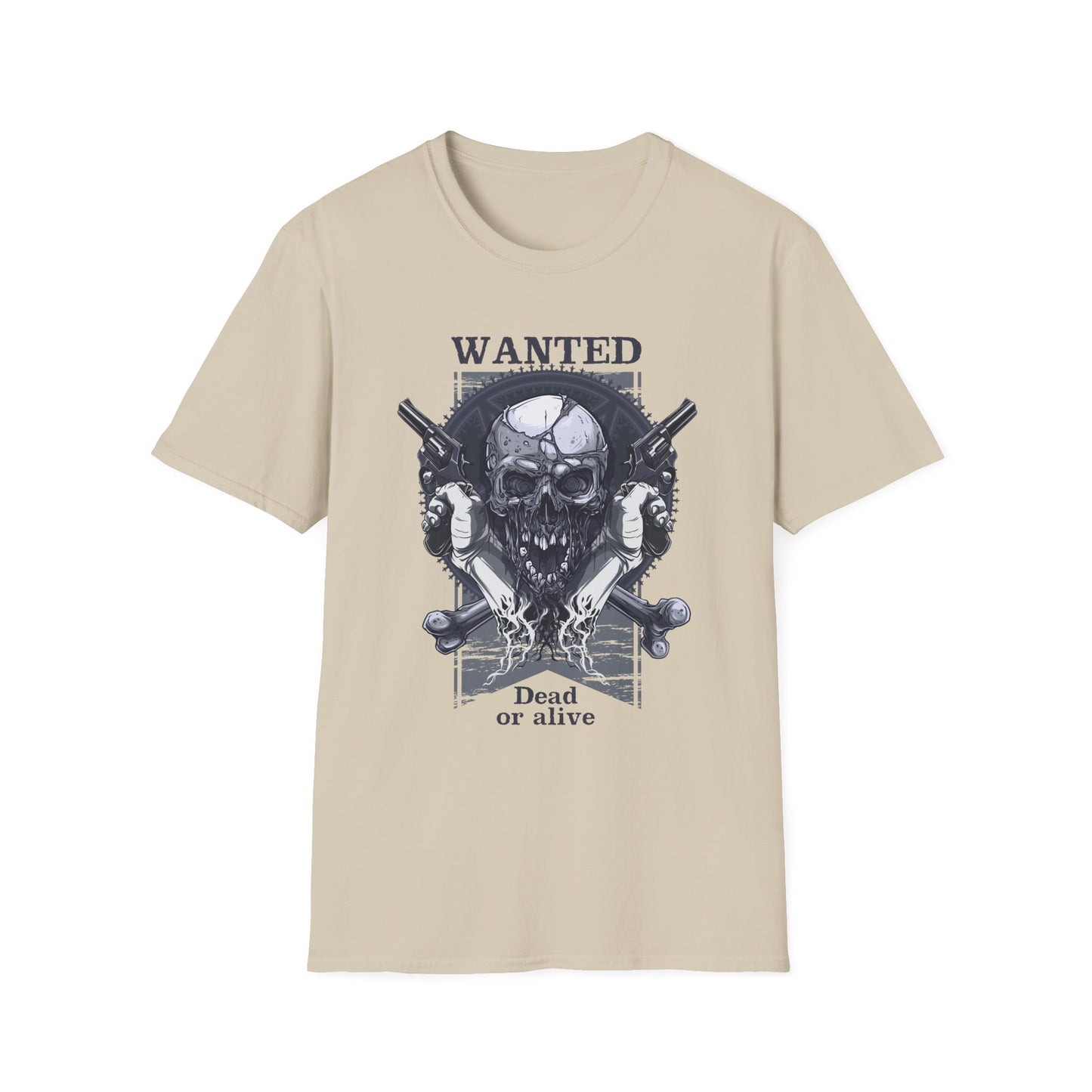 Wanted: Dead or Alive Sand Printify T-Shirt Rhythm & Drip Apparel
