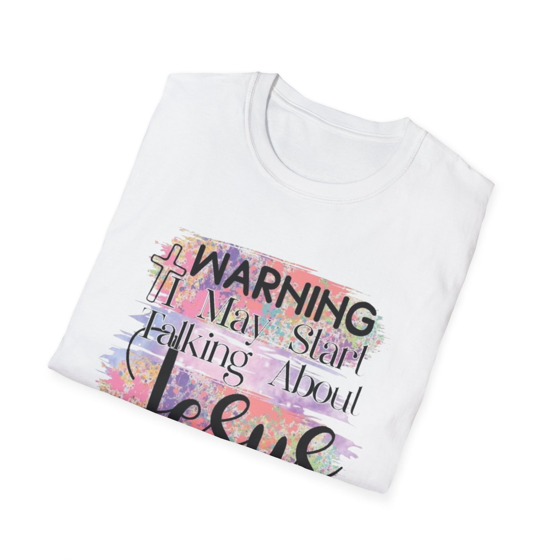 Warning Jesus T-Shirt, Printify T-Shirt Rhythm & Drip Apparel