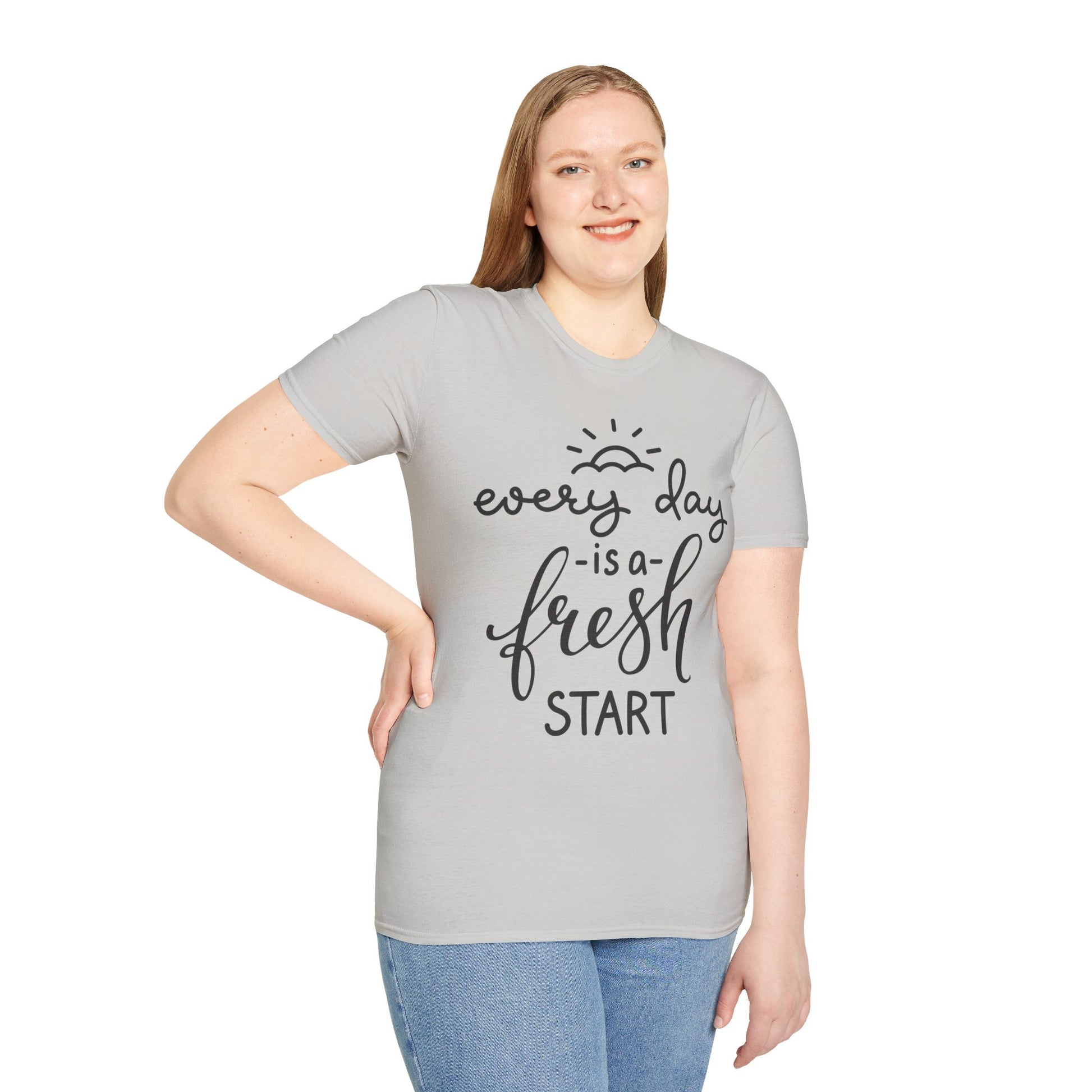 Every Day is a Fresh Start Unisex Softstyle T-Shirt - Rhythm & Drip