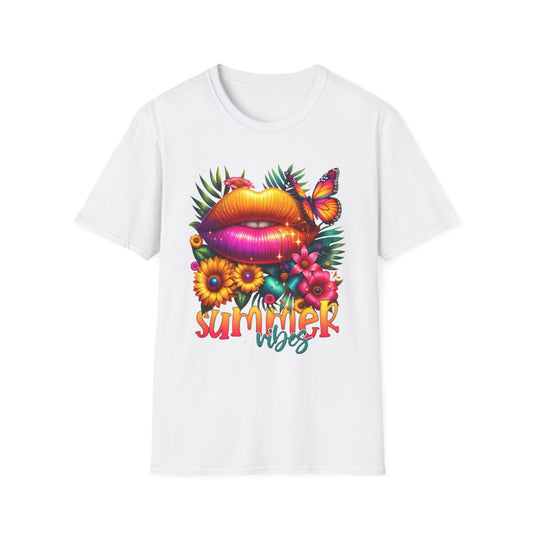 Summer- Vibrant Summer Vibes T-Shirt White Printify T-Shirt Rhythm & Drip Apparel