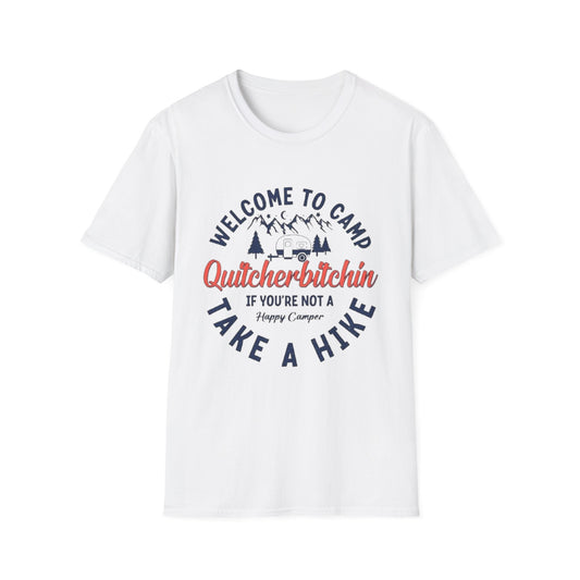 Welcome to Camp T-Shirt White Printify T-Shirt Rhythm & Drip Apparel
