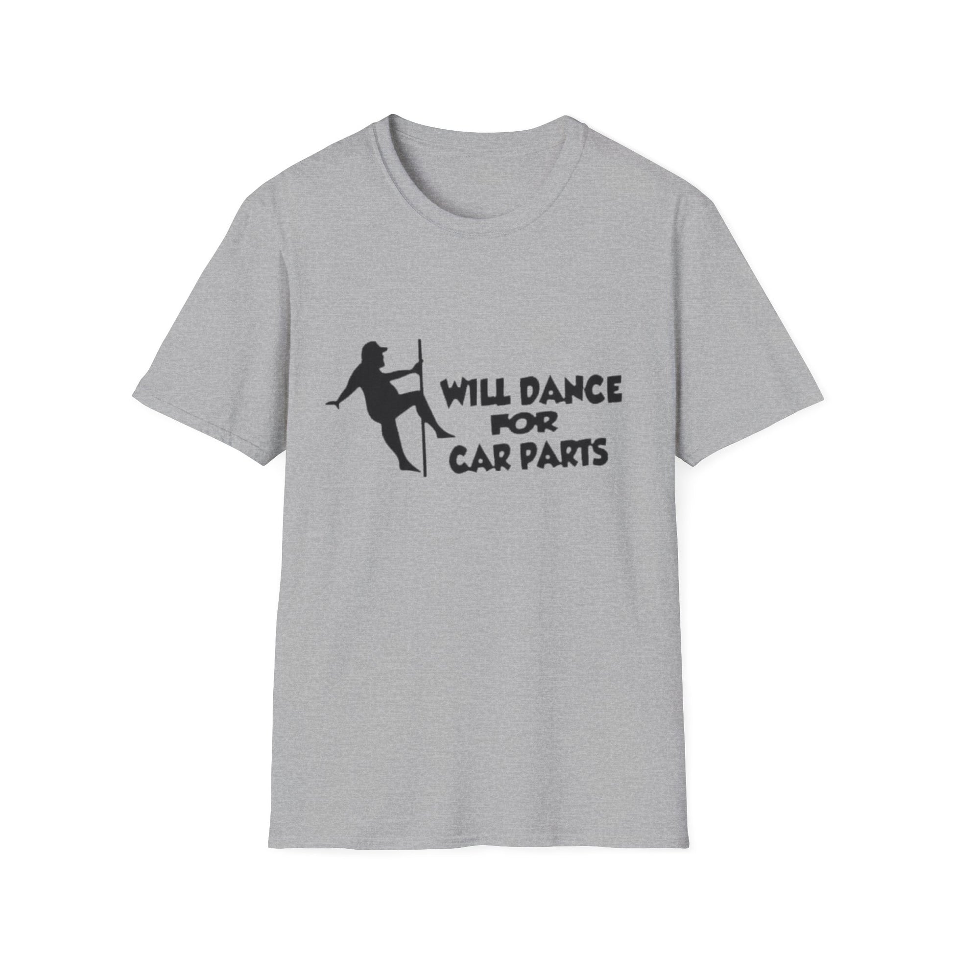 Will Dance For Car Parts T-Shirt Sport Grey Printify T-Shirt Rhythm & Drip Apparel