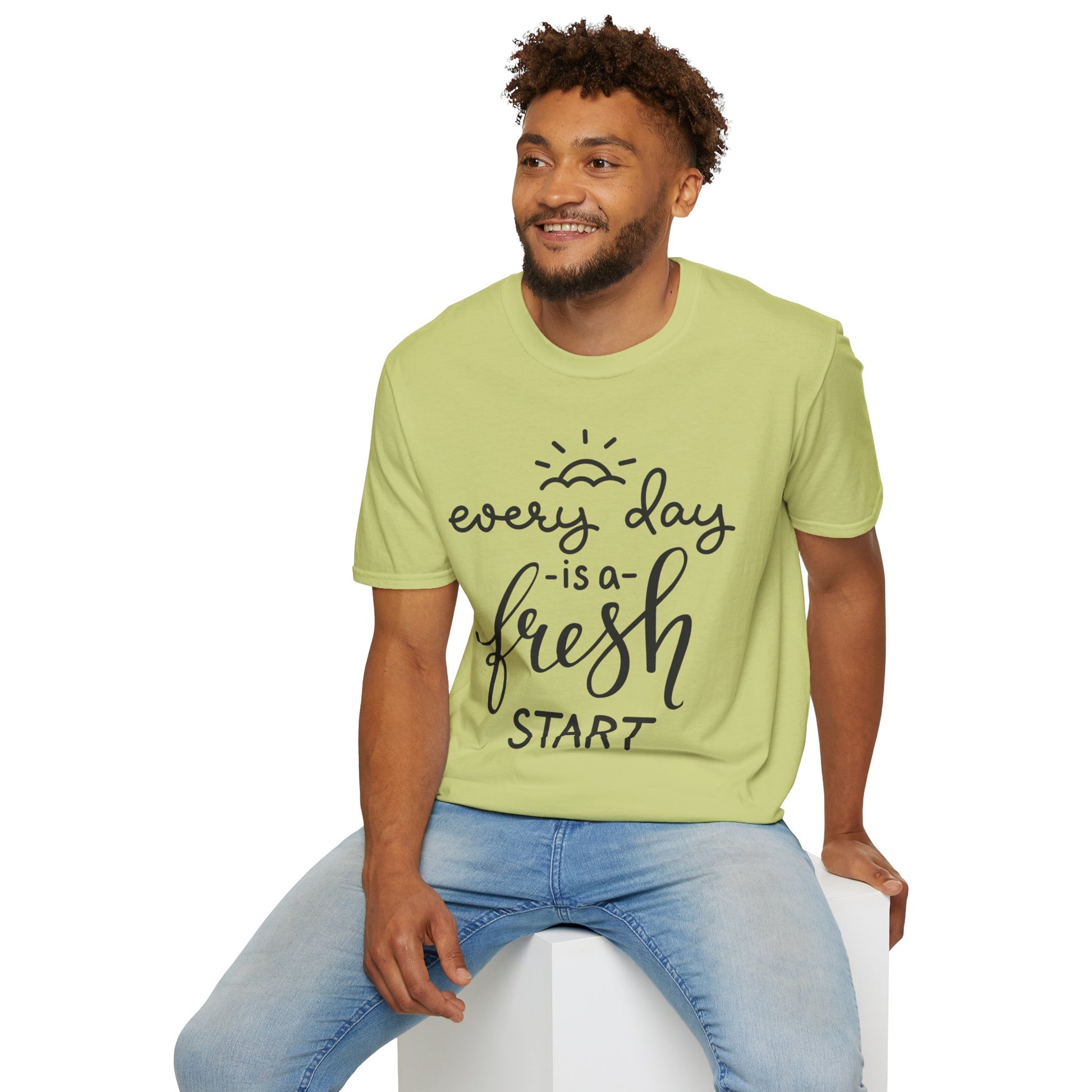 Every Day is a Fresh Start Unisex Softstyle T-Shirt - Rhythm & Drip