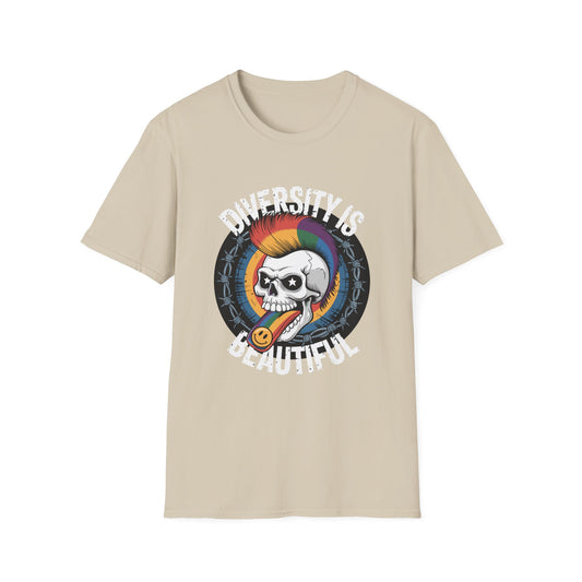 Diversity is Beautiful LGTBQ T-Shirt Sand Printify T-Shirt Rhythm & Drip Apparel