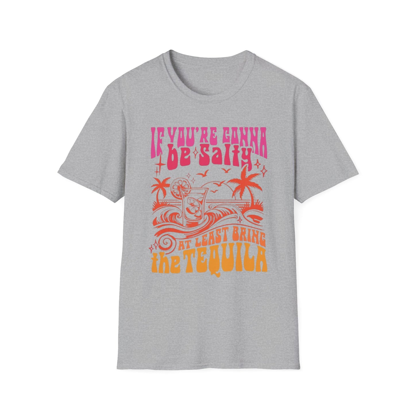 Summer- Salty Tequila Vibes T-Shirt Sport Grey Printify T-Shirt Rhythm & Drip Apparel