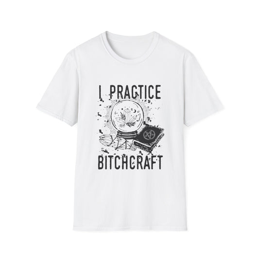 Halloween- I Practice Bitchcraft Tee White Printify T-Shirt Rhythm & Drip Apparel