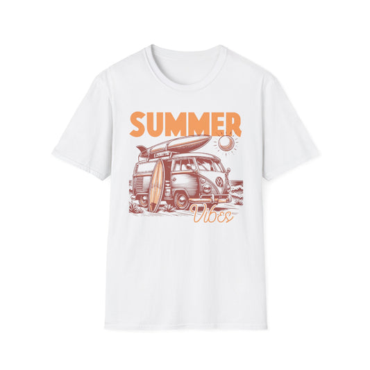 Summer- Summer Vibes T-Shirt White Printify T-Shirt Rhythm & Drip Apparel