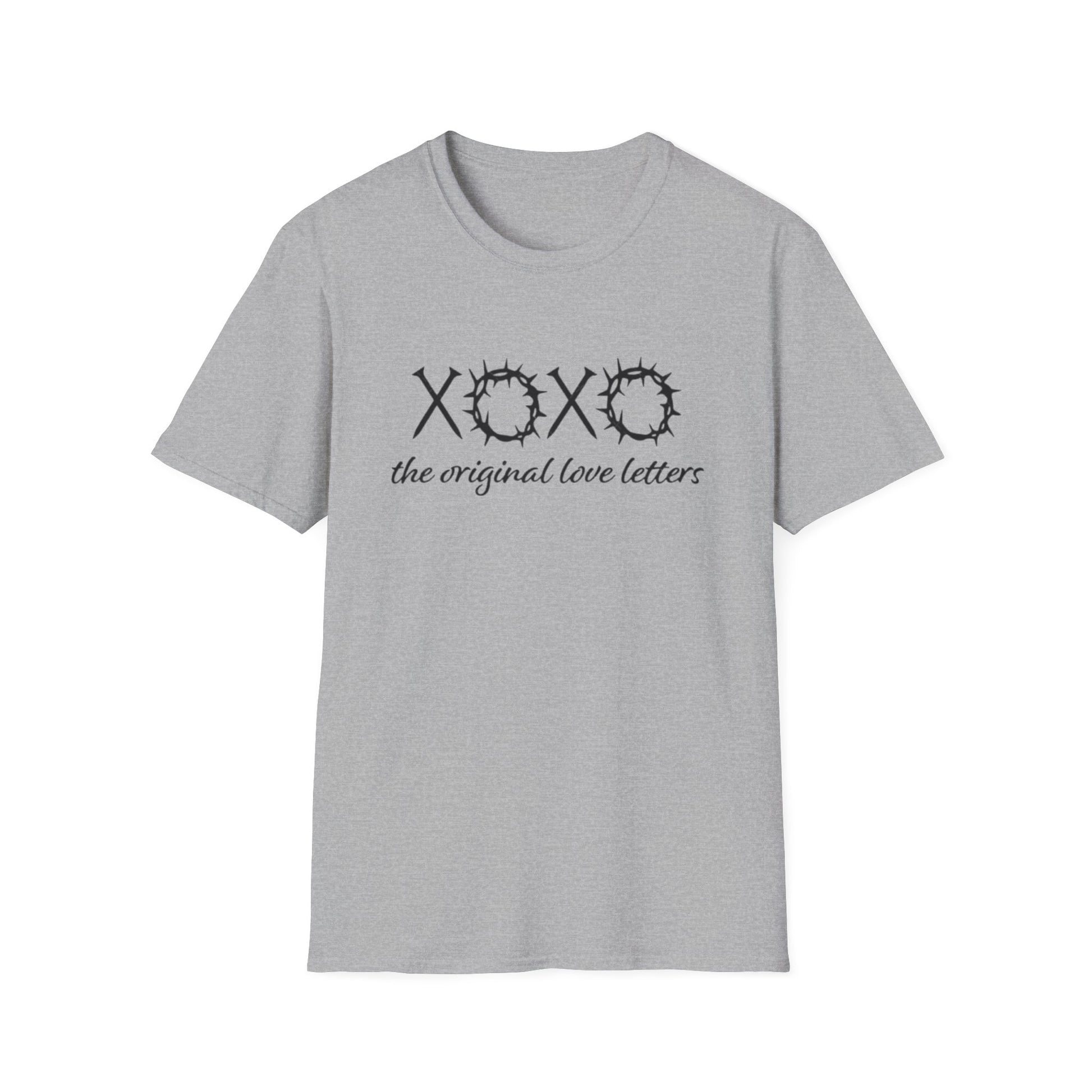 XOXO Love Letters Christian T-Shirt Sport Grey Printify T-Shirt Rhythm & Drip Apparel