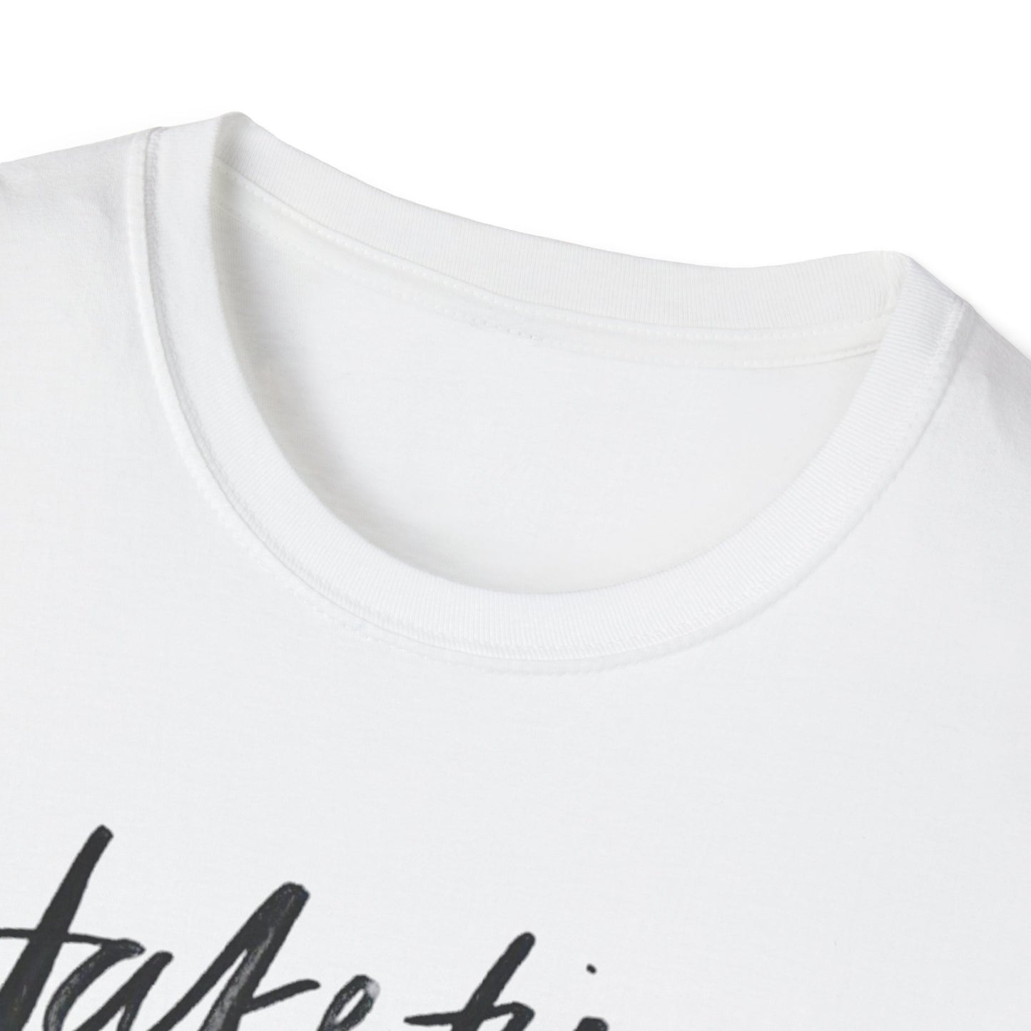 Inspirational Unisex Softstyle T-Shirt - 'Take Time to Make Your Soul Happy' - Rhythm & Drip
