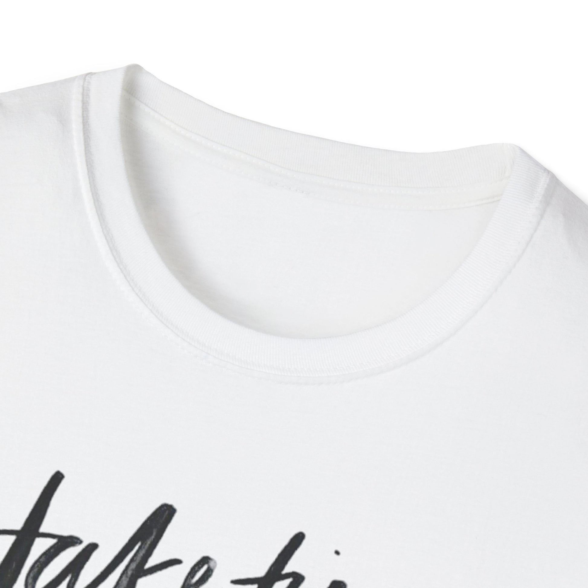 Inspirational Unisex Softstyle T-Shirt - 'Take Time to Make Your Soul Happy' - Rhythm & Drip
