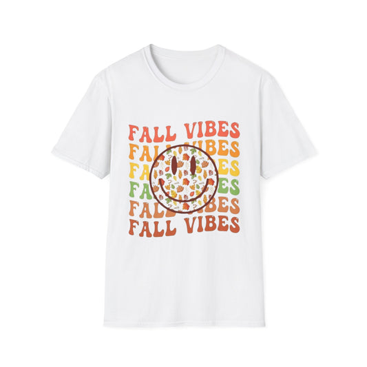 Fall- Fall Vibes T-Shirt White Printify T-Shirt Rhythm & Drip Apparel